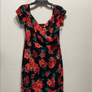 Off the shoulder body on dress